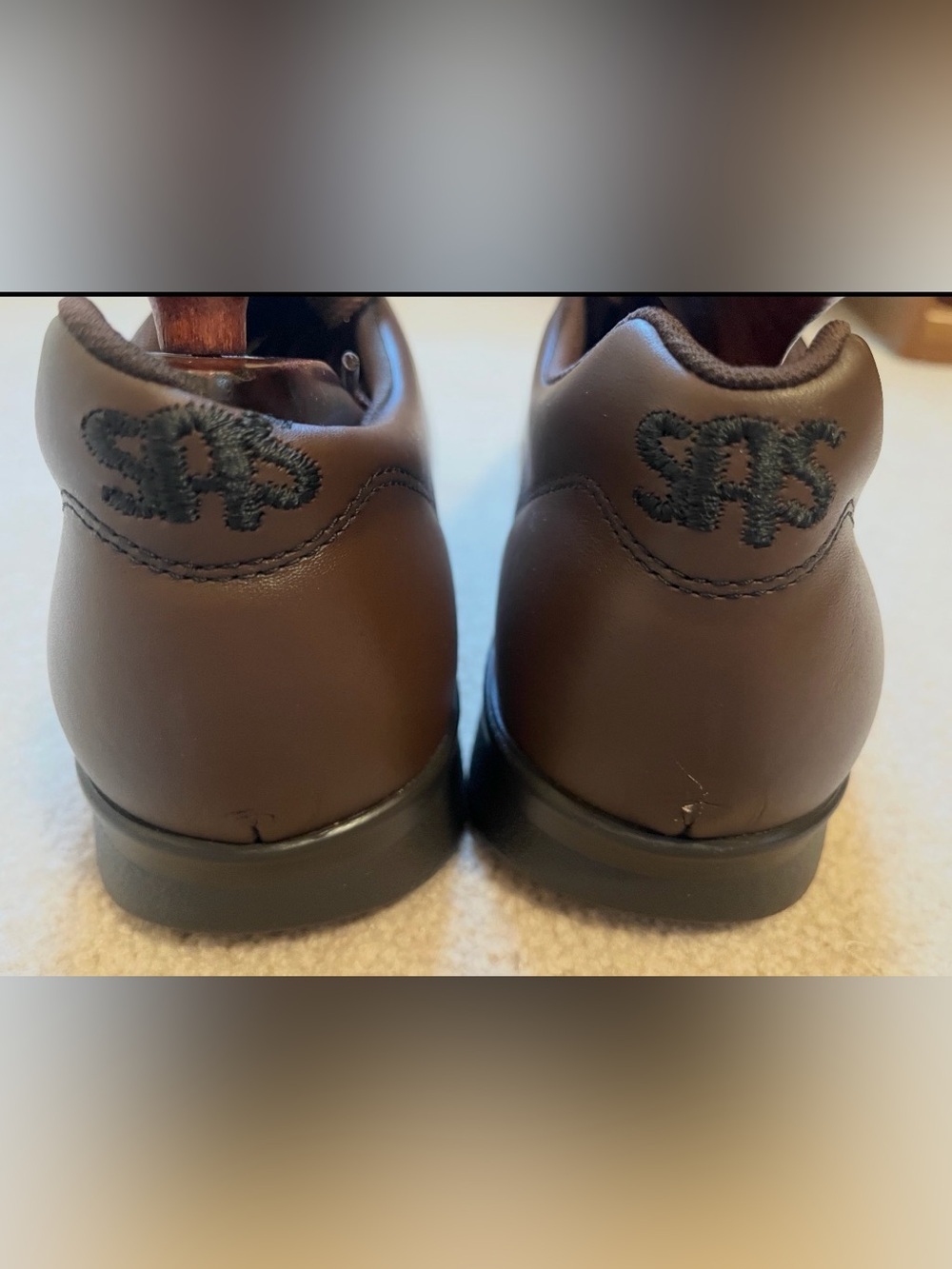 SAS Time Out Brown Leather Comfort Walking Shoes Men’s 13M USA Tripad Comfort - Picture 4 of 4